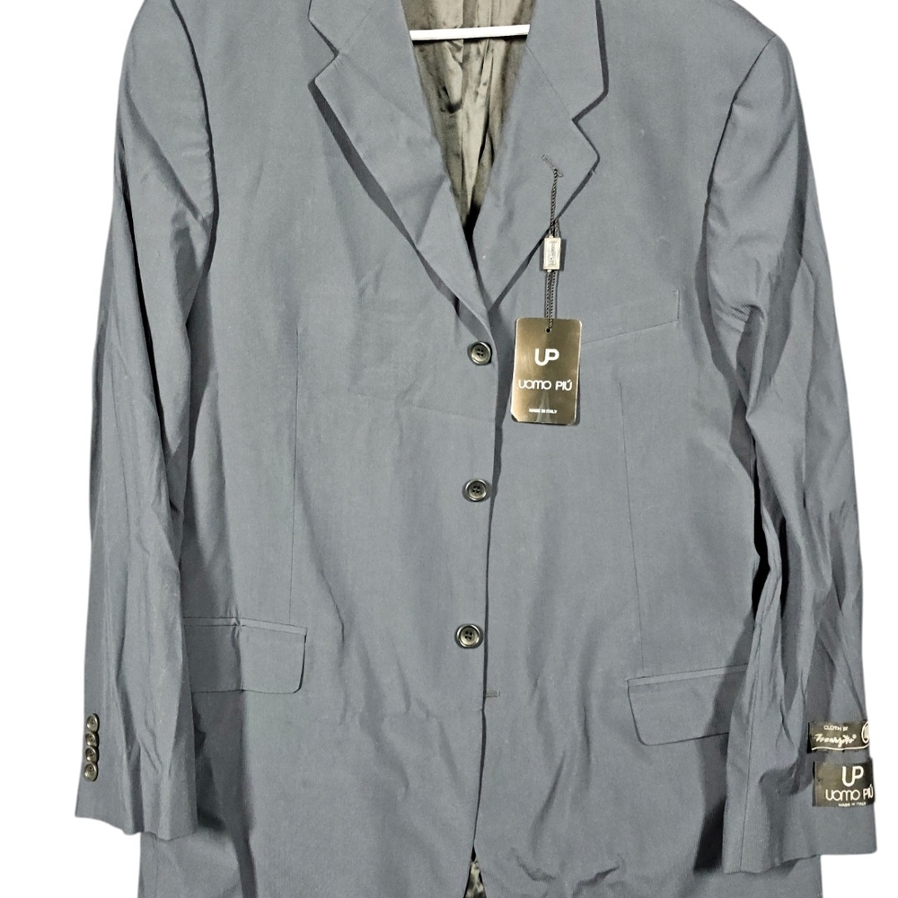 Mens Uomo Piu Blazer‎ Boss Einstein/ Sigma Jacket Wool Blend Sz 44 Long